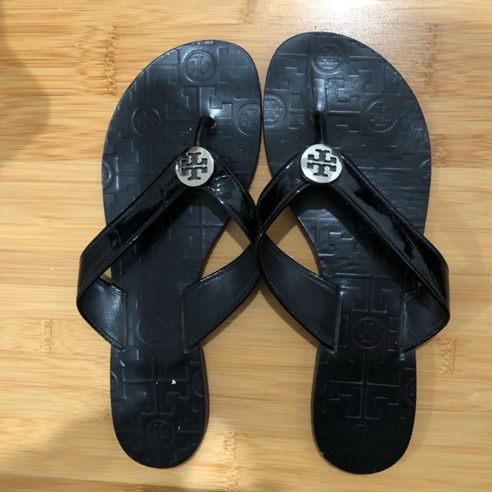 Tory Burch Black Flip Flops